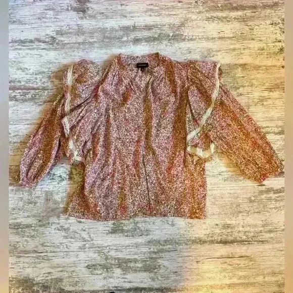 Who What Wear‎ floral shirt Women’s Size small - Picture 2 of 6